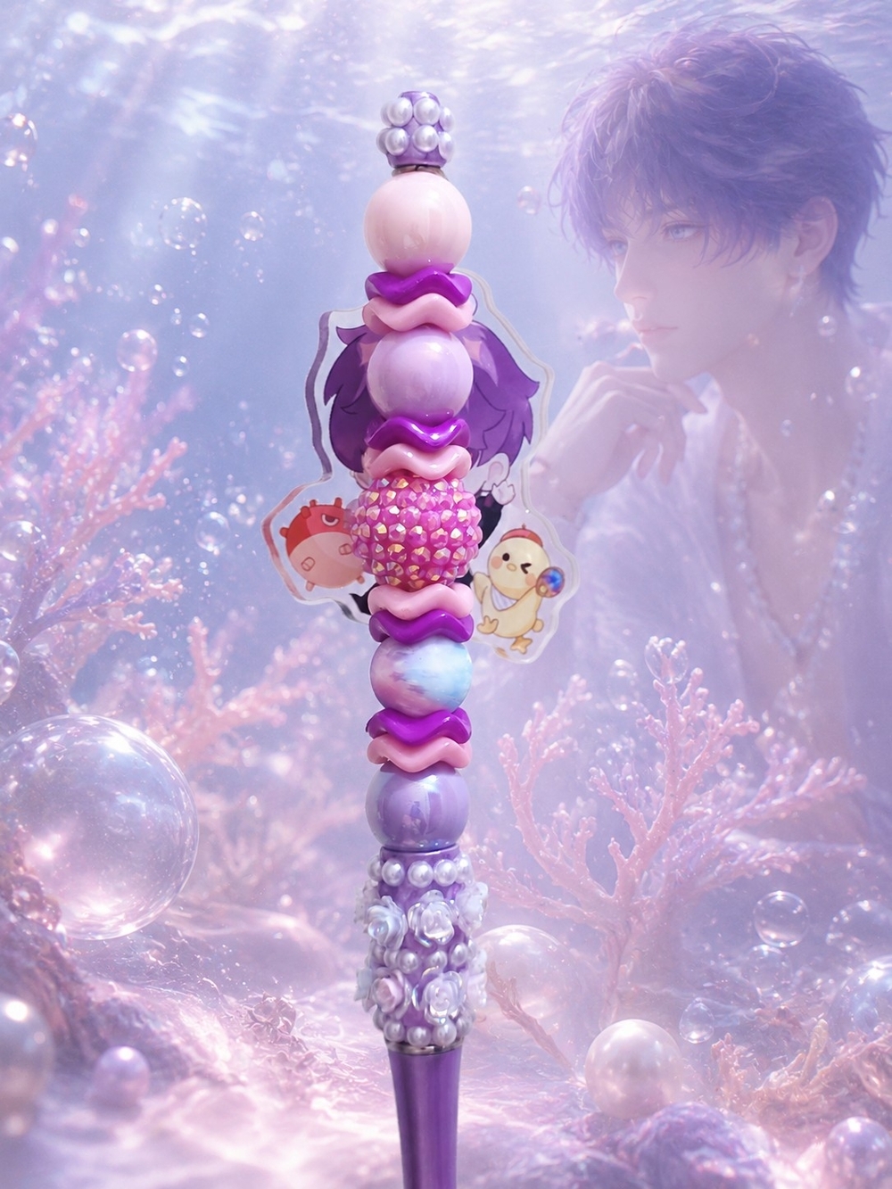 Love and Deepspace Rafayel Handmade Beaded Pen - Picture 5 of 12